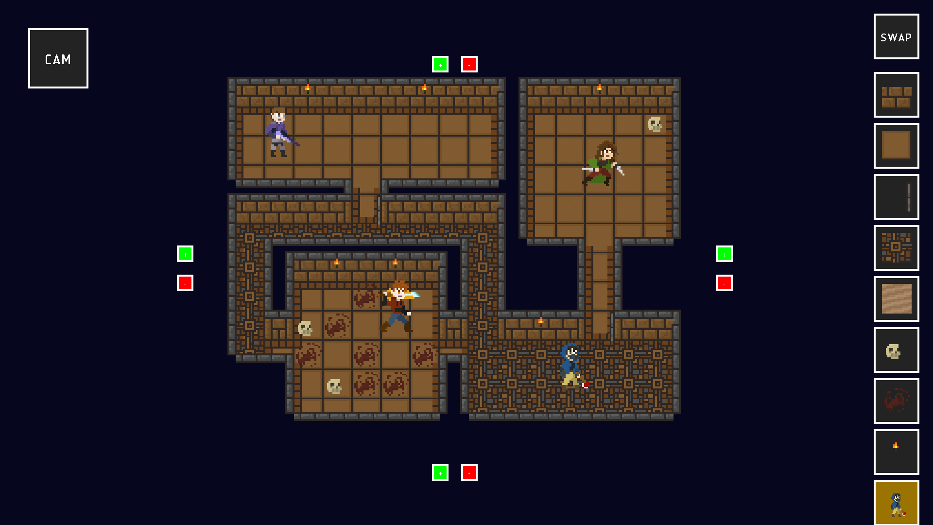 The current state of the Grid Editor, displaying demo assets